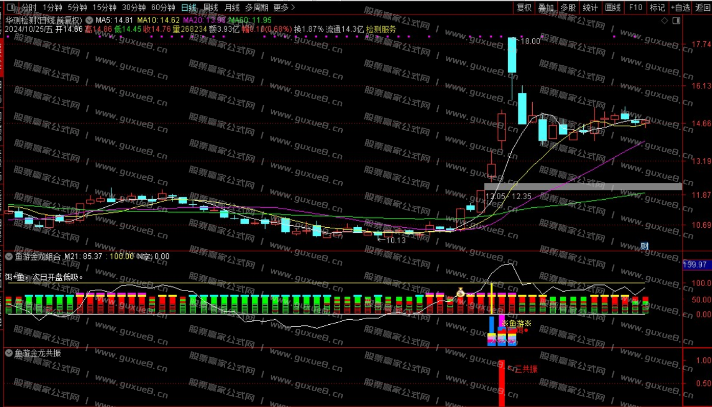 图片[4]智标公式网-提供金钻指标以及精品亲测实战指标公式，汇集各大股市名师高手教程、股市战法交流等.....【鱼游金龙】捕捉强势主升 暴雨入河鱼跃成龙共振信号 信号不飘逸 通达信手机电脑通用