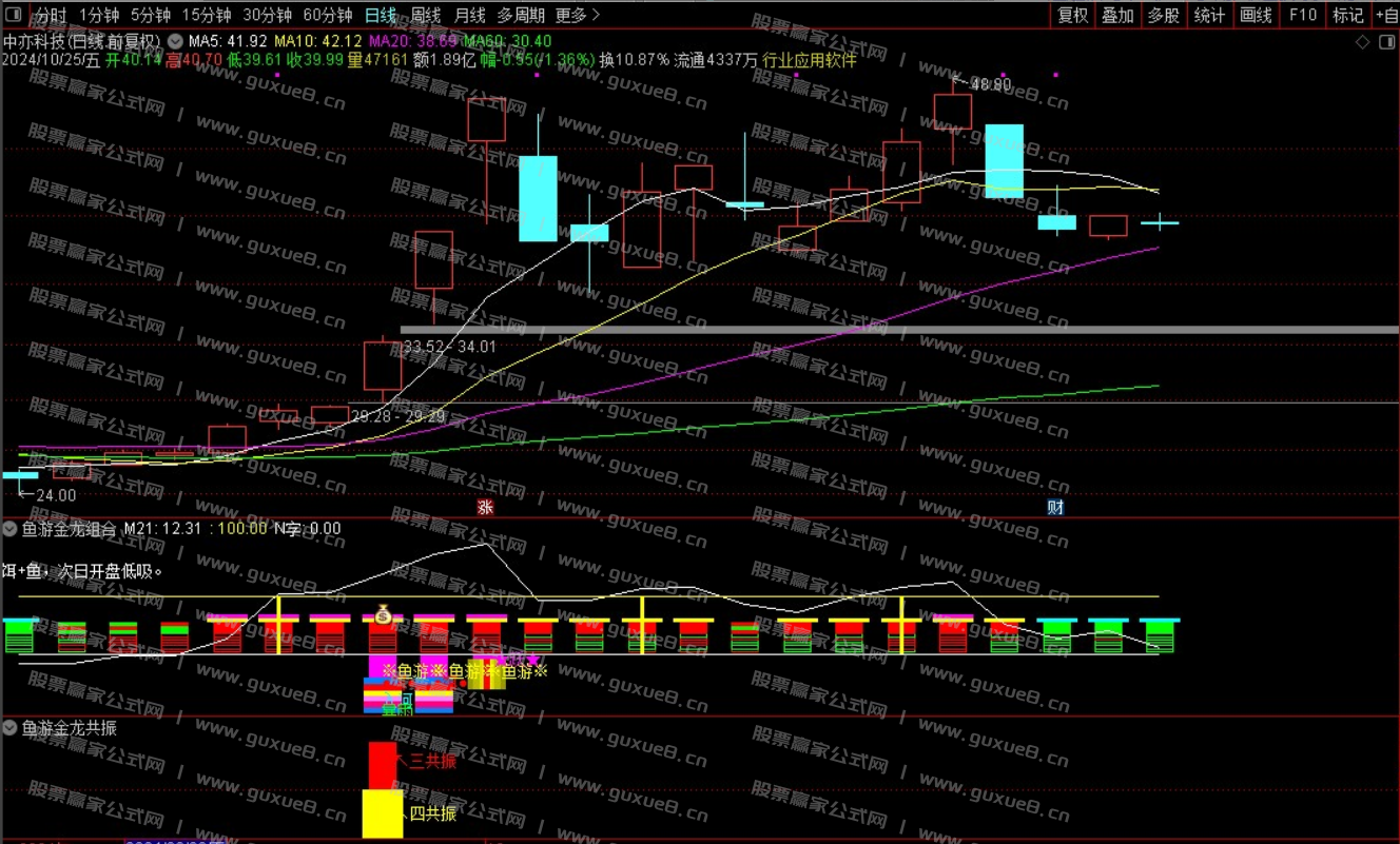 图片[5]智标公式网-提供金钻指标以及精品亲测实战指标公式，汇集各大股市名师高手教程、股市战法交流等.....【鱼游金龙】捕捉强势主升 暴雨入河鱼跃成龙共振信号 信号不飘逸 通达信手机电脑通用