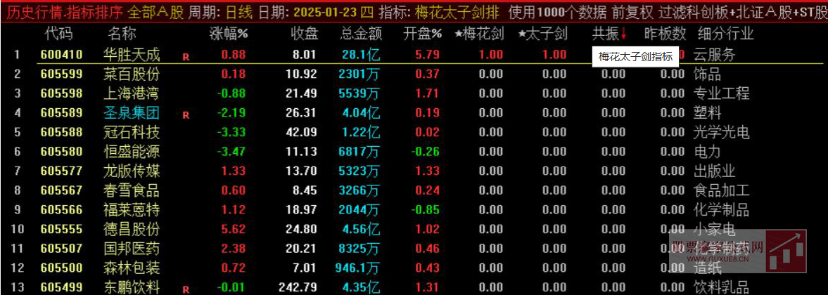 图片[3]智标公式网-提供金钻指标以及精品亲测实战指标公式，汇集各大股市名师高手教程、股市战法交流等.....【梅花剑+太子剑】2025年 高胜率早盘竞价排序 快速锁定优质目标 源码开放 永久版！【众筹指标系列】智标公式网-提供金钻指标以及精品亲测实战指标公式，汇集各大股市名师高手教程、股市战法交流等.....智标公式网