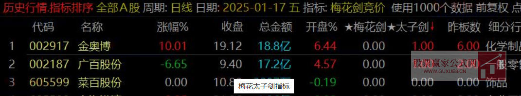 图片[8]智标公式网-提供金钻指标以及精品亲测实战指标公式，汇集各大股市名师高手教程、股市战法交流等.....【梅花剑+太子剑】2025年 高胜率早盘竞价排序 快速锁定优质目标 源码开放 永久版！【众筹指标系列】智标公式网-提供金钻指标以及精品亲测实战指标公式，汇集各大股市名师高手教程、股市战法交流等.....智标公式网