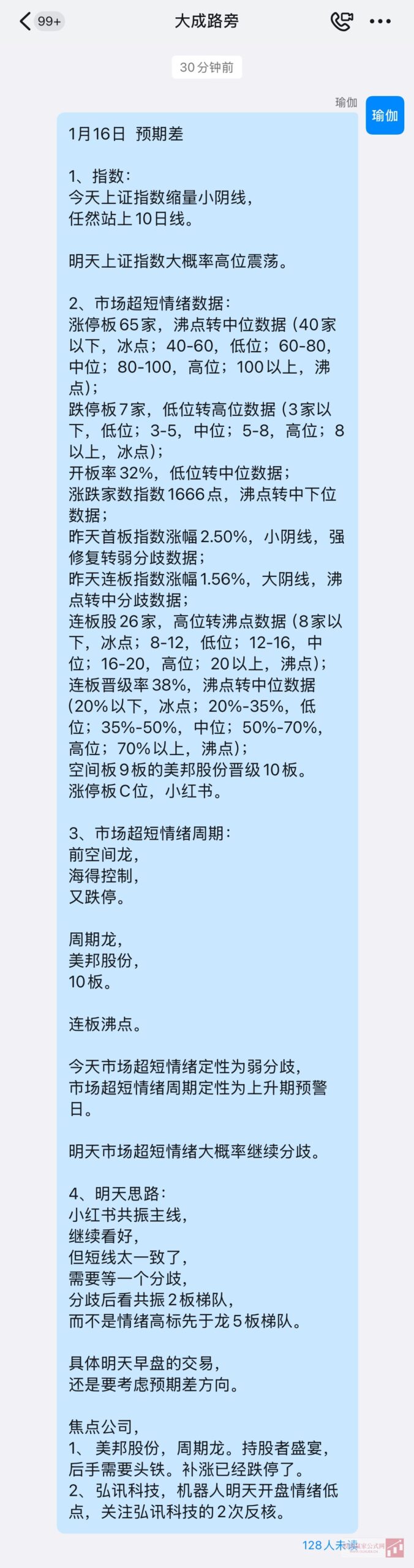 图片[1]智标公式网-提供金钻指标以及精品亲测实战指标公式，汇集各大股市名师高手教程、股市战法交流等.....大成路旁1月16日 预期差智标公式网-提供金钻指标以及精品亲测实战指标公式，汇集各大股市名师高手教程、股市战法交流等.....智标公式网