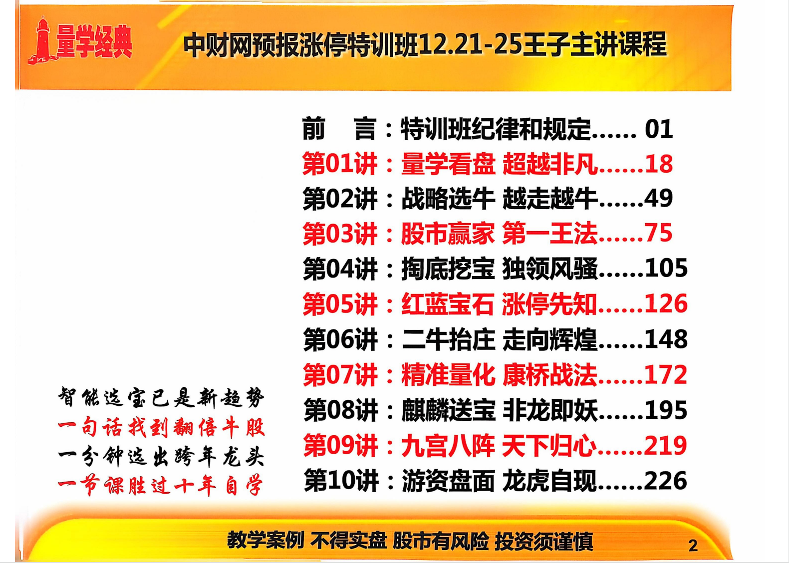 图片[2]智标公式网-提供金钻指标以及精品亲测实战指标公式，汇集各大股市名师高手教程、股市战法交流等.....【黑马王子】 北大量学涨停特训班 2024年12月 PDF课件+合成视频+特训班全套指标【北大量学特训】智标公式网-提供金钻指标以及精品亲测实战指标公式，汇集各大股市名师高手教程、股市战法交流等.....智标公式网