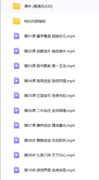 图片[3]智标公式网-提供金钻指标以及精品亲测实战指标公式，汇集各大股市名师高手教程、股市战法交流等.....【黑马王子】 北大量学涨停特训班 2024年12月 PDF课件+合成视频+特训班全套指标【北大量学特训】智标公式网-提供金钻指标以及精品亲测实战指标公式，汇集各大股市名师高手教程、股市战法交流等.....智标公式网