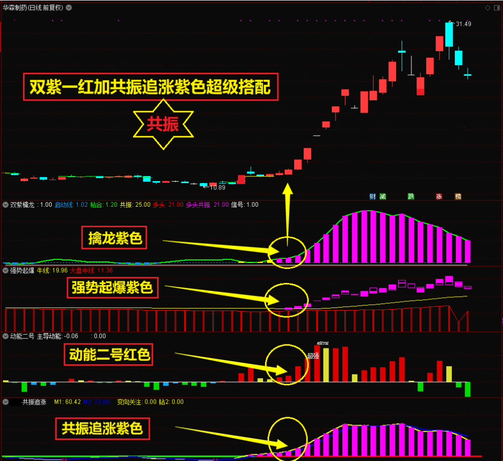 图片[5]智标公式网-提供金钻指标以及精品亲测实战指标公式，汇集各大股市名师高手教程、股市战法交流等.....【双紫擒龙】最新升级版主副图选股/紫紫红黄主力吸筹全套装40个指标手机电脑通用【众筹指标系列】智标公式网-提供金钻指标以及精品亲测实战指标公式，汇集各大股市名师高手教程、股市战法交流等.....智标公式网